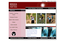 Tablet Screenshot of brockchiro.ca